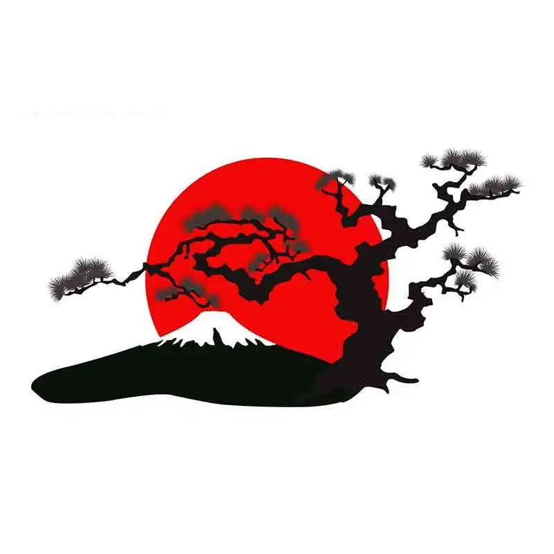 

CG Car Stickers for Japanese Landscape Silhouette Comic Decal Personality Creative Stickers Suitable for SUV GTR SX VAN