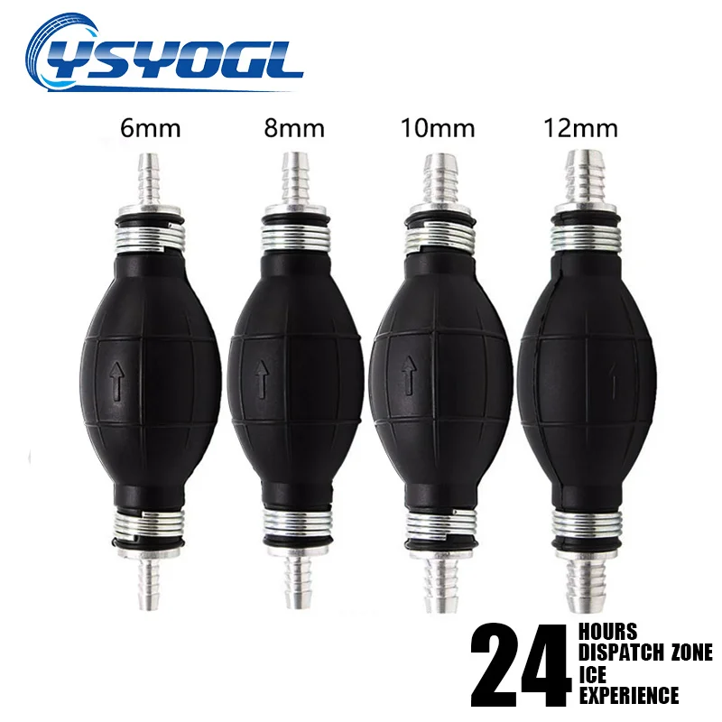 

6/8/10/12mm Fuel Pump Rubber Manual Liquid oil Transfer Pump Petrol Diesel Hand Primer Bulb for Car Marine Outboard Universal