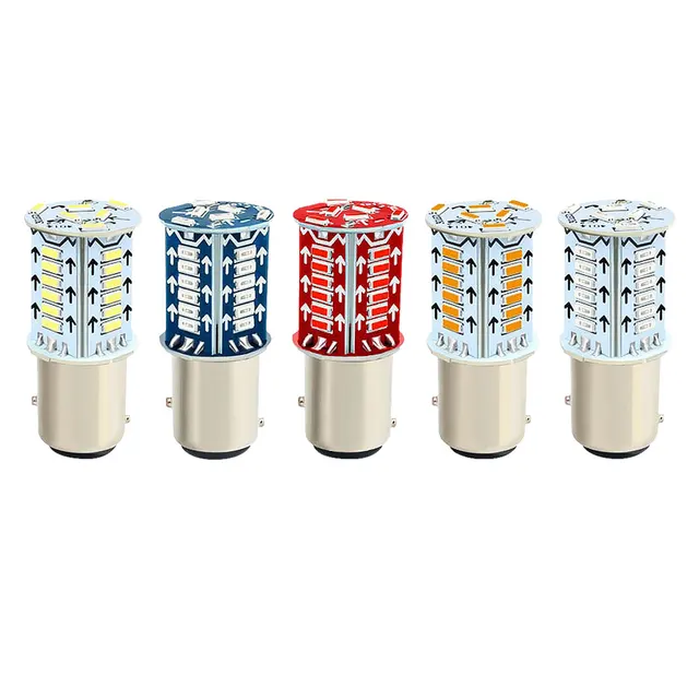 Strobe LED Brake Lights Bulbs 12V Strobe LED Taillights Universal Reverse Brake Parking Lamps for Cars Trucks Motorcycles Trail 1