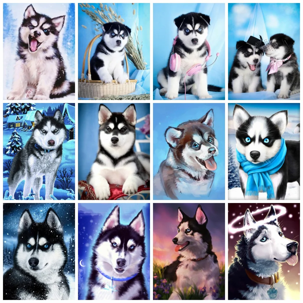 

Полноразмерная/круглая Алмазная вышивка, мозаика, собака, декор для комнаты, набор для алмазной живописи, животные, хобби, настенные постеры