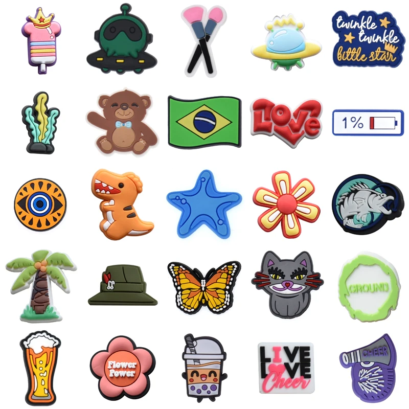 

Set Jeans Kids Women Charm Packs Shoes Accessories Men Gifts Wholesale Bulk Decorations for Crocs Boy Shoe Charms Girl Para Pins