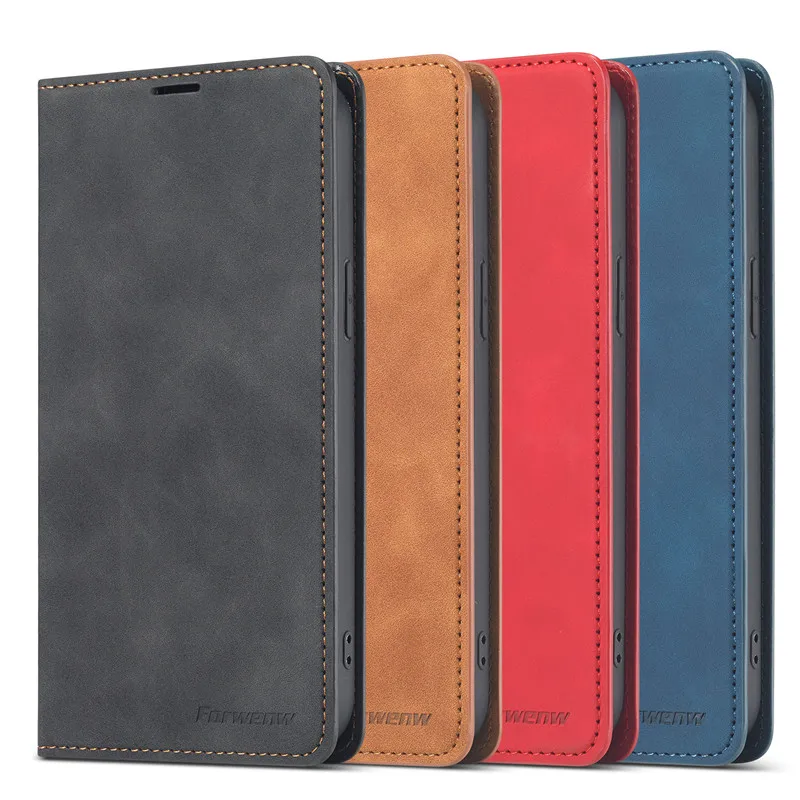 Новый Стильный флип-чехол для Iphone 13 Mini Магнитный чехол-кошелек Pro кожаный чехол