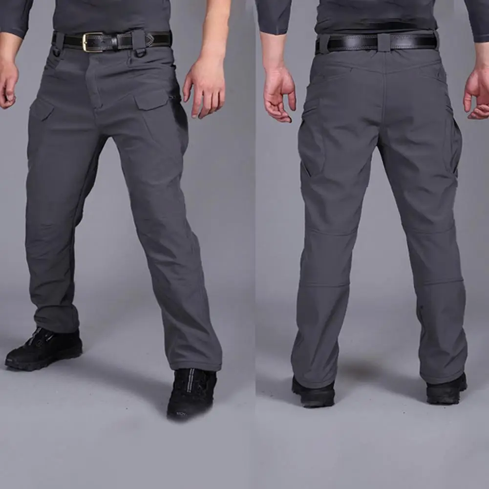 

Cargo Pants All Match Autumn Winter Windproof Relaxed Fit Pockets Pants Men Cargo Pants for Sports