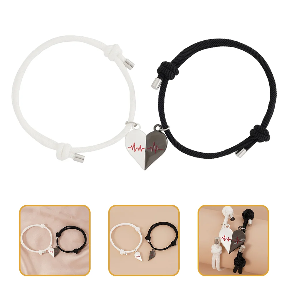 

Bracelet Love Valentine Braided Bangle Wrist Gifts Relationship Friends Best Bff Couple Matching Girlfriend Boyfriend Friendship