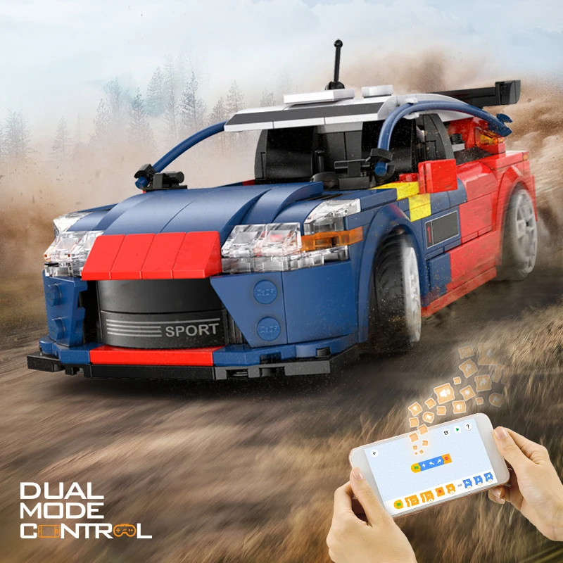 Ситроен Сити WRC 2008 Чемпион АВТОМОБИЛЬ APP Супер Спорт RC Машина B Строительные Блоки Управление Заездами Игрушки Для Мальчиков Подарок.