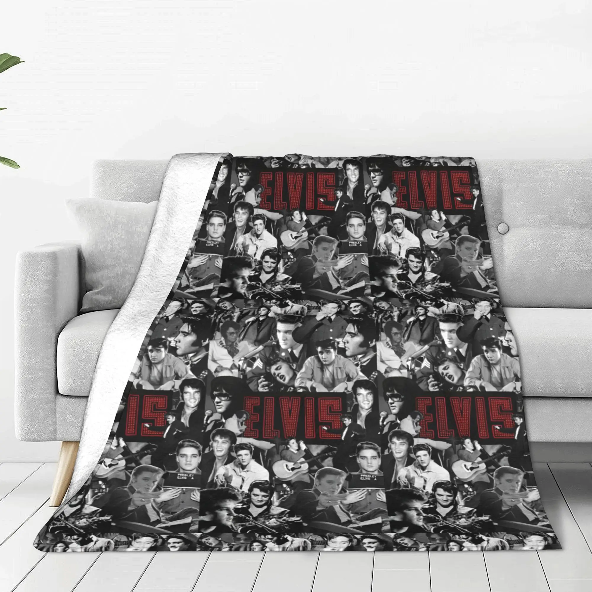 Флисовое одеяло E-Elvis P-Presleys Jazz