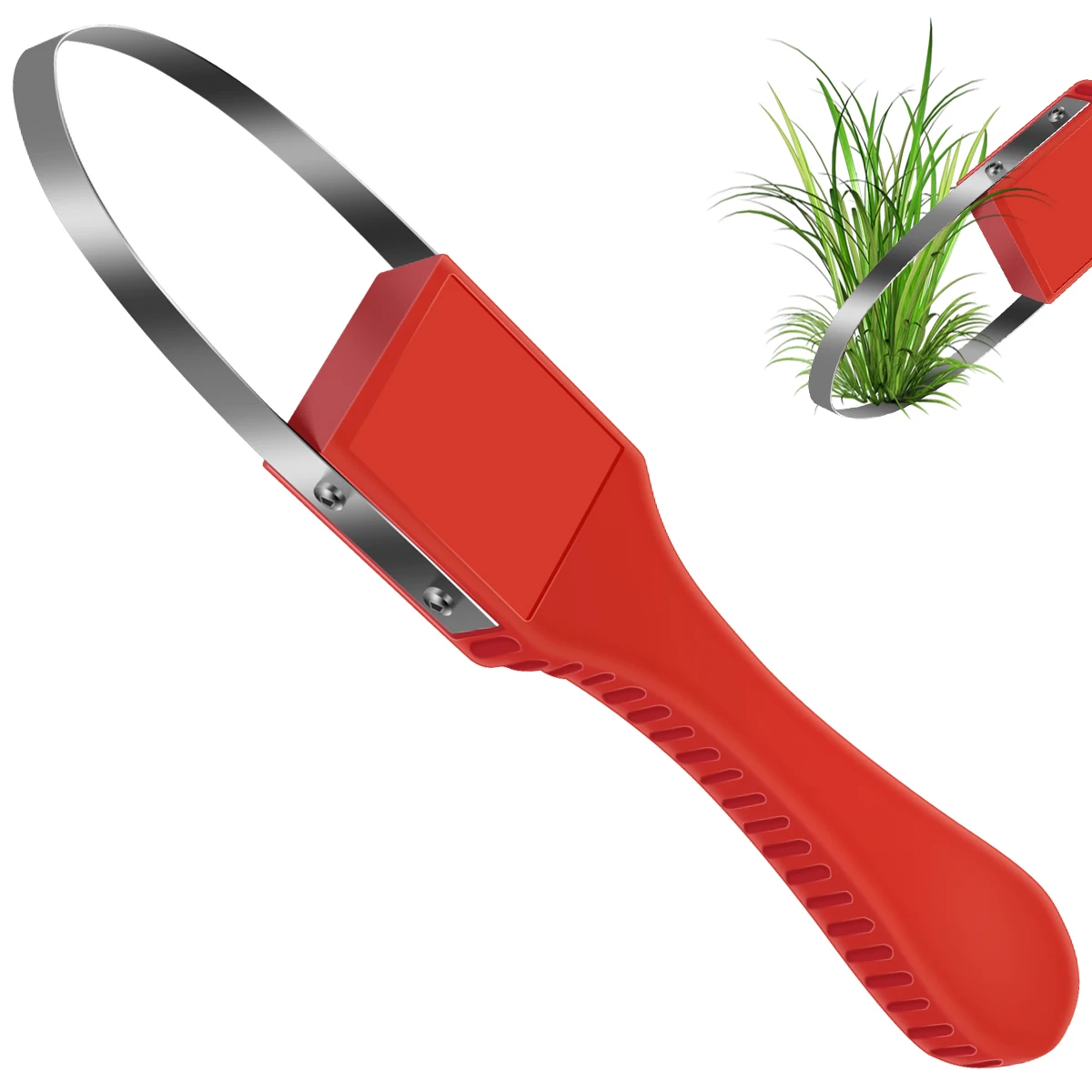 

Red Hand Loop Weeder Tool Manual Weeder with Sharp Metal Blade Gardening Weeding Tools for Weeding Loosening