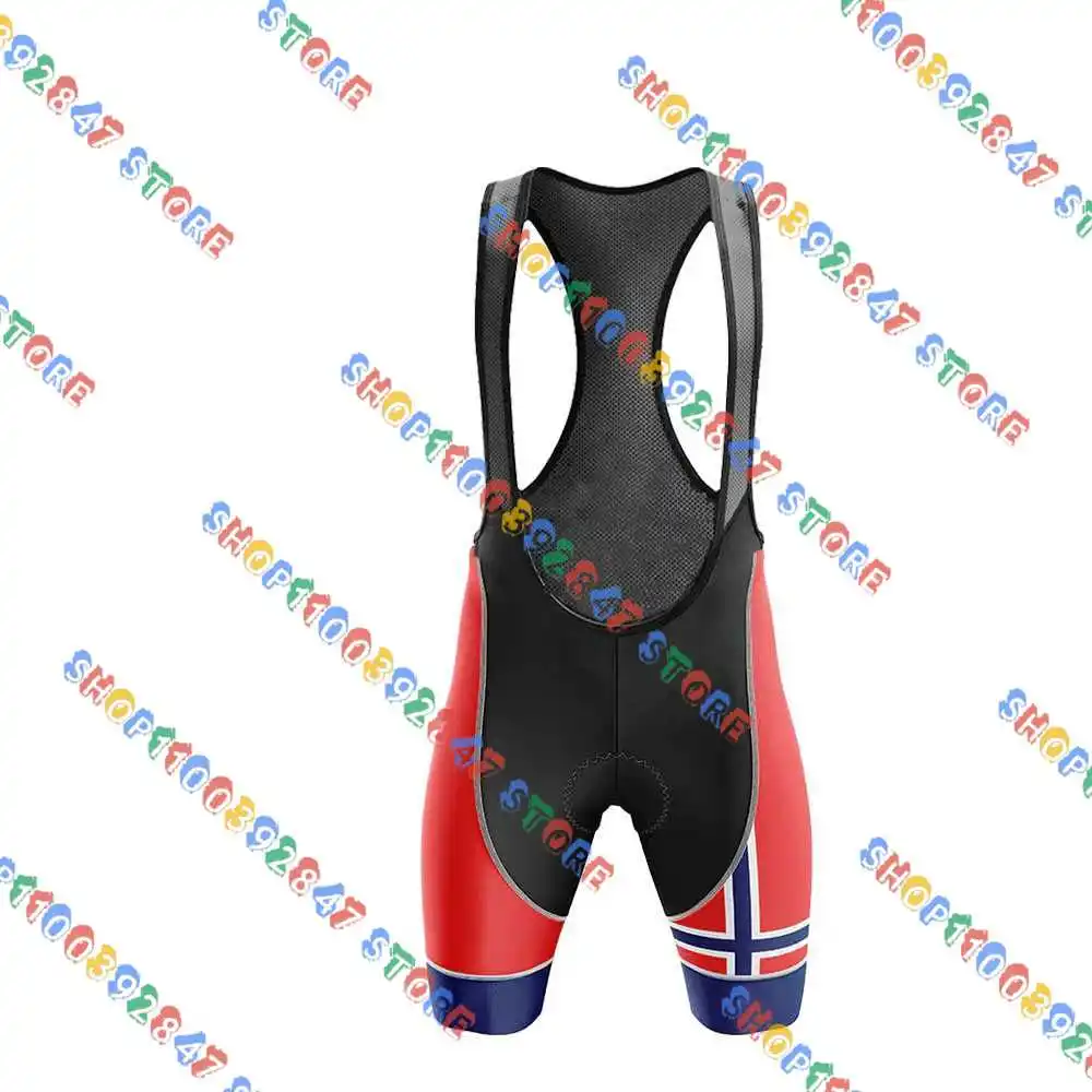 Комплект одежды для велоспорта из джерси с флагом норвегии комплект шортами и