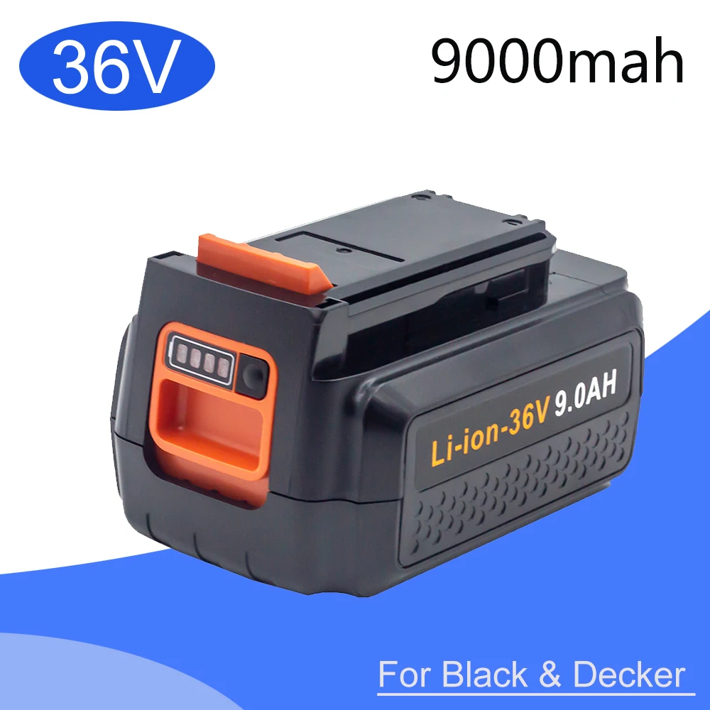 Литий-ионный перезаряжаемый аккумулятор LBXR36 BL2036 LBX2040 LST136,LST420,LST220 L50 для электроинструмента Black & Decker 36 В/9000 мАч