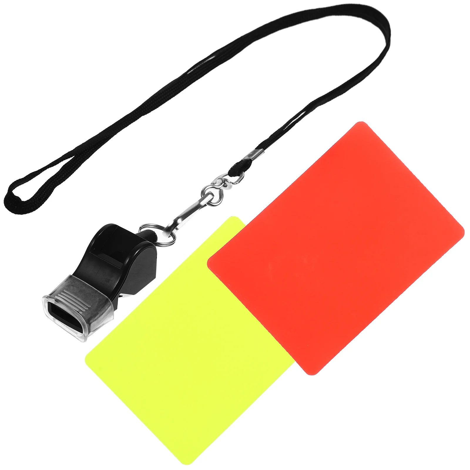 

1 Set Matches Red Yellow Judge Cards Football Soccer Standard Cards Whistle