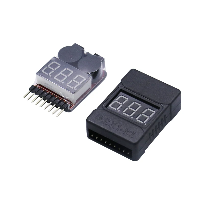 BX100 1-8S Lipo/li-ion/Fe напряжение батареи 2в1 тестер низкого напряжения Звуковой сигнал