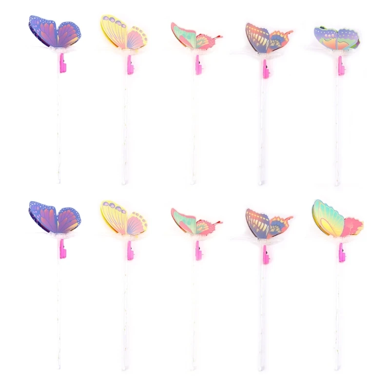 

10Pieces LED Butterflies Fairy Stick Stick Luminous Children Luminous Toy Gift Birthday Party Supply Glowing