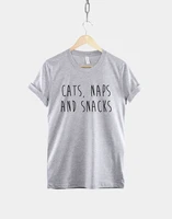 cats snacks lover gift owner womens shirt short sleeve top tees o neck 100 cotton fashion harajuku streetwear goth y2k t shirt