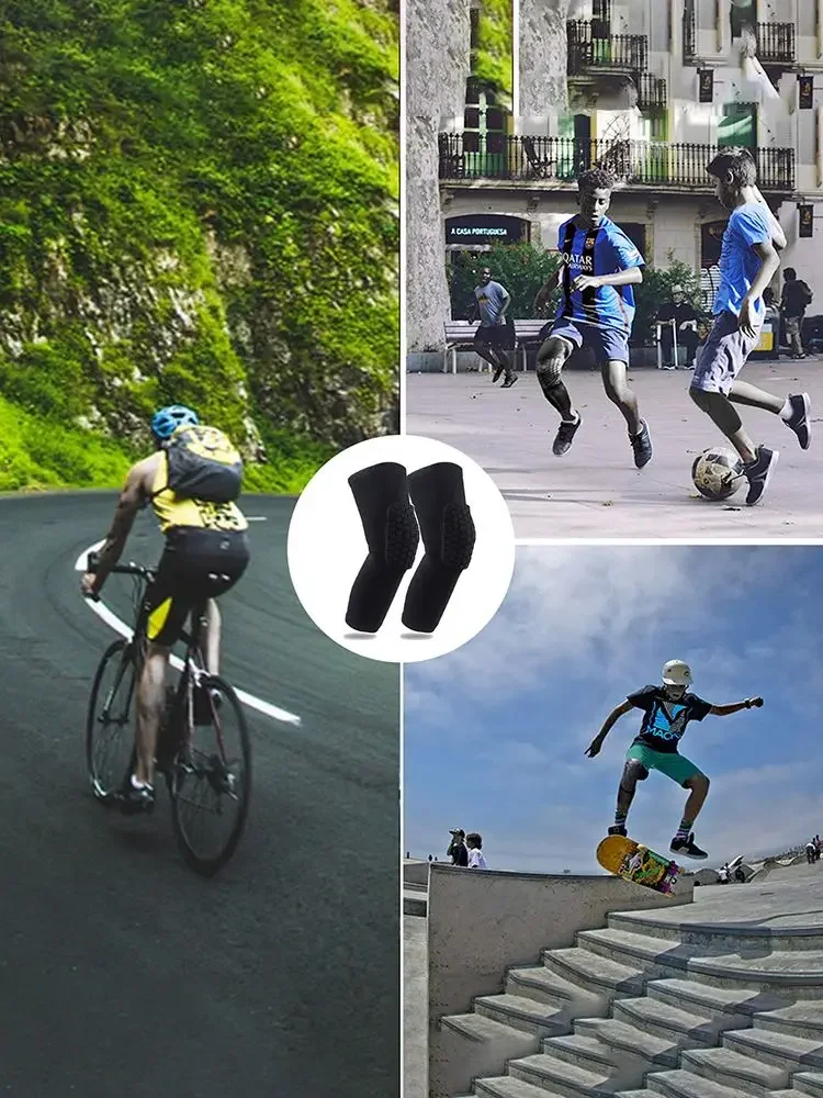 Компрессионные баскетбольные наколенники поддержка сотовой пены