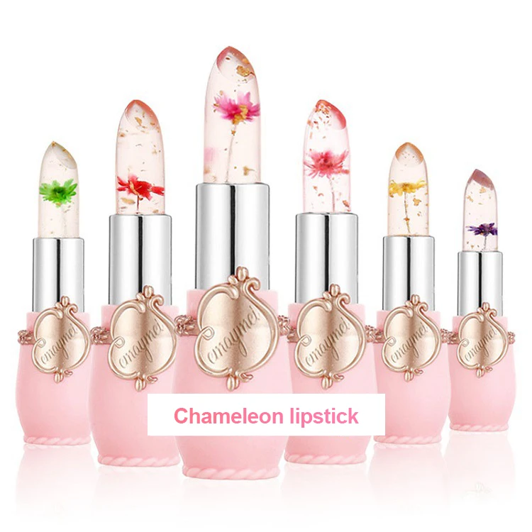 6pc Lipstick Transparent Jelly-like Lip Balm Set Moisturizing Lip Care Temperature Change Lipstick Long Lasting Lip Care Makeup