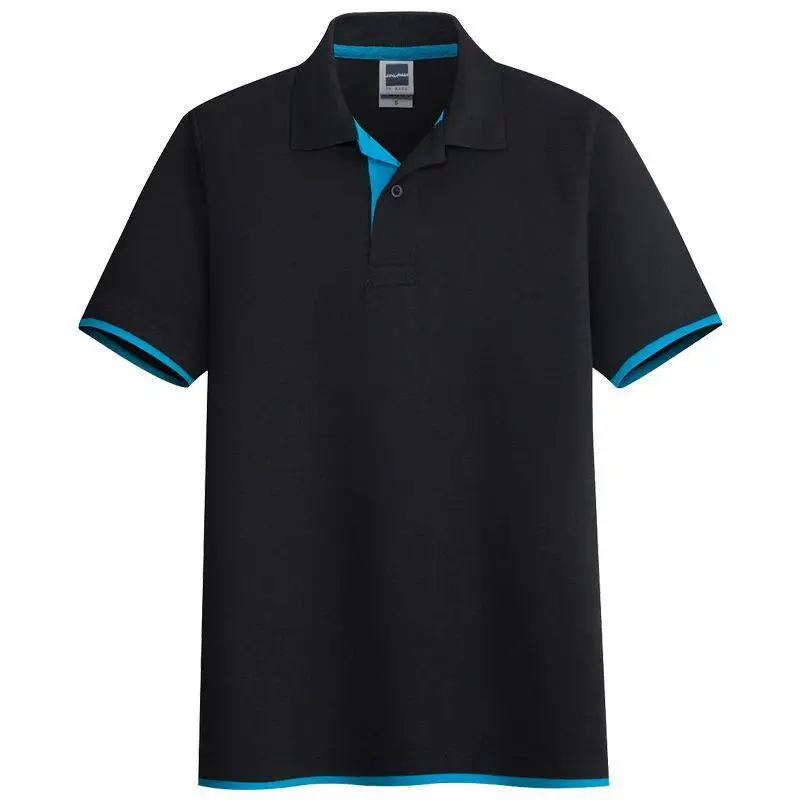 Рубашка-поло Cootrast мужская с короткими рукавами базовая сорочка из хлопка рабочая