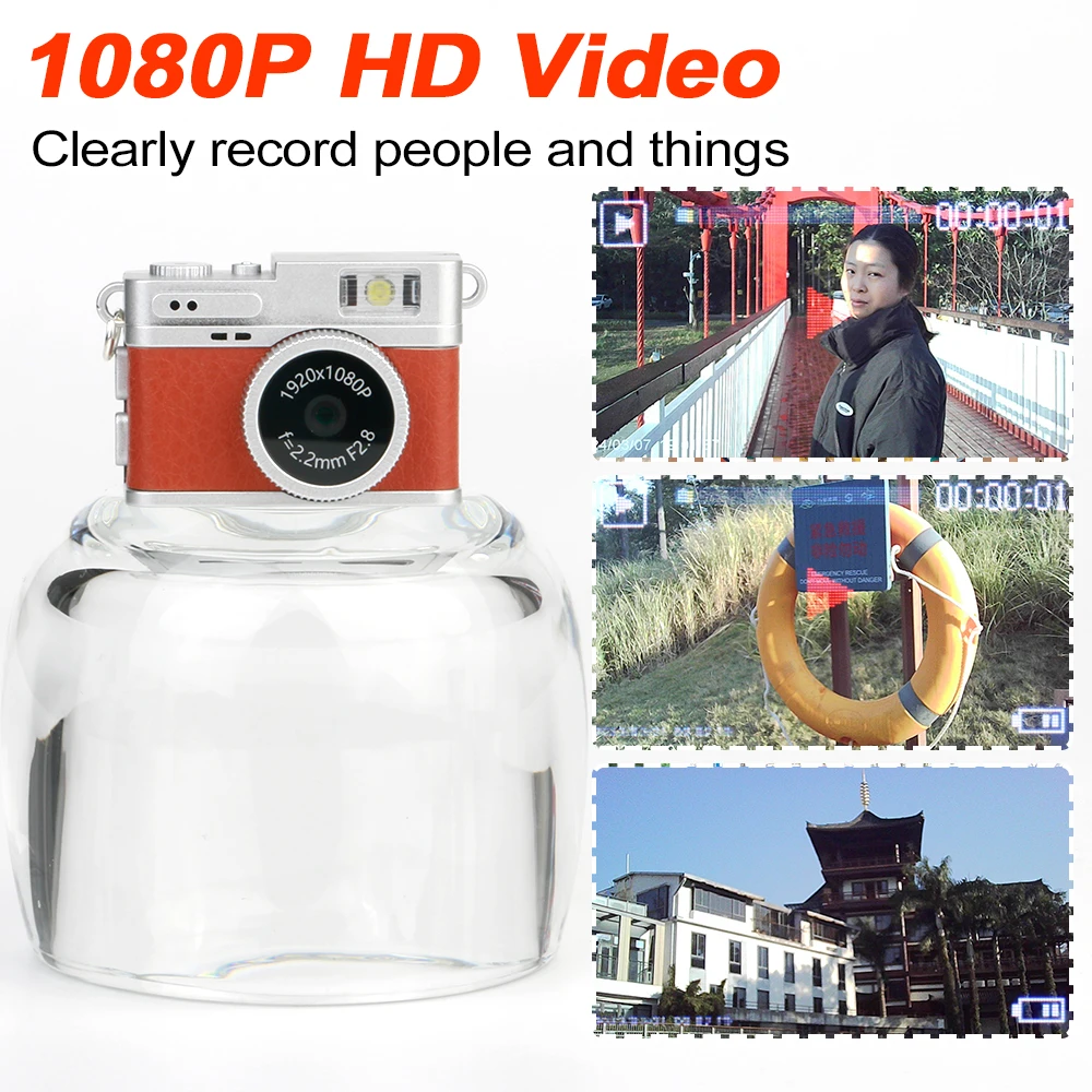 Фото Мини 1080P Маленькая цифровая камера с экраном Bodycam Компактная детская видеокамера Портативная мини-камера Видеорегистратор S150 №4
