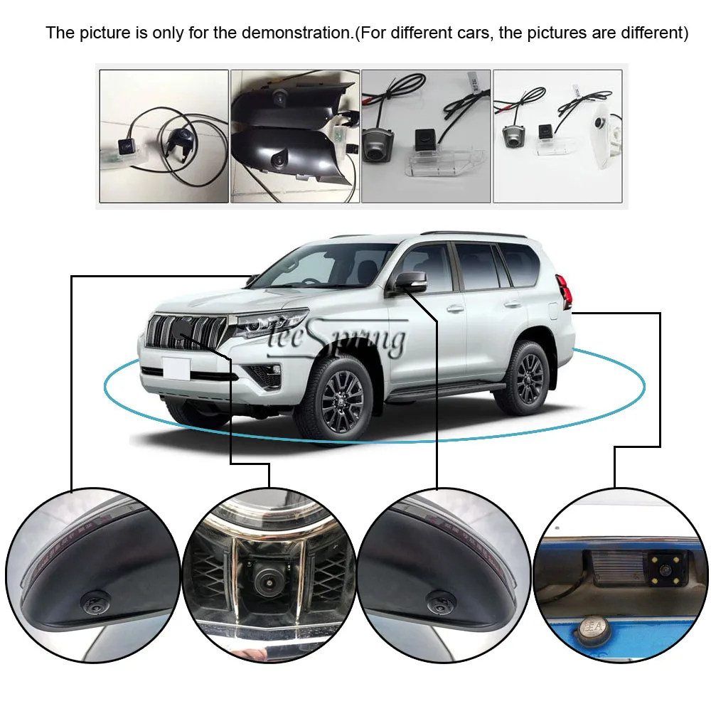 

360 Degree Bird View Surround System for Audi A3 2017 2021 Panoramic 360°Front Rear Left Right 4pcs Cameras