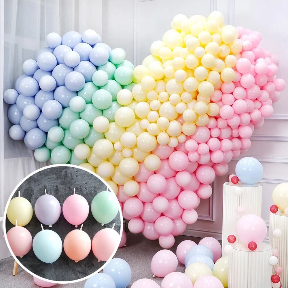 

20/50pcs Macaron Tail Balloon Thickened Latex Needle Tail Balloons Birthday Party Wedding Festival Scene Layout Modeling Balloon