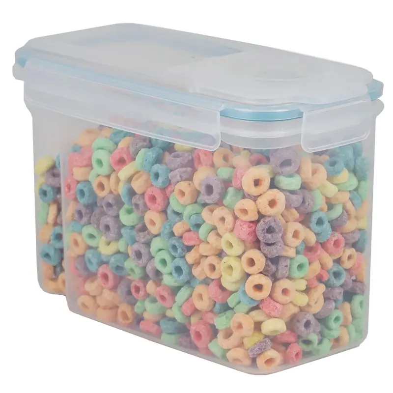 

Plastic Cereal Dispenser with Pour Spout, Clear