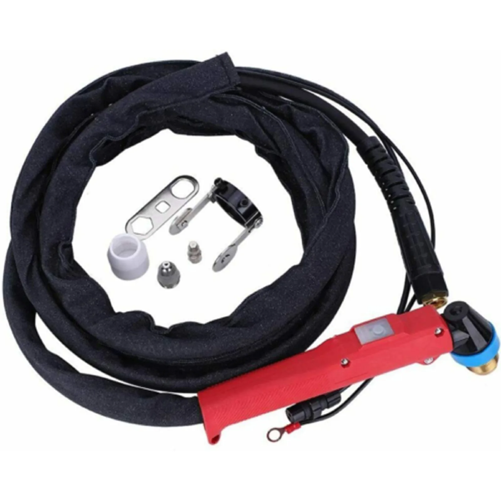 

1 Set Cutter Cutting Air Plasma 4.5-5.0 Bar 80 Amp Cable Completed Electrode Guide Wheel Machine Nozzles Pilot
