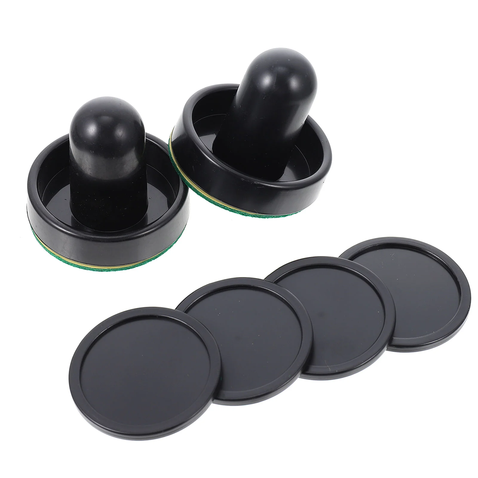 

2 Sets Puck Hockey Handles Air Hockey Pucks Hockey Accessory Hockey Paddles for Children Kids Adults
