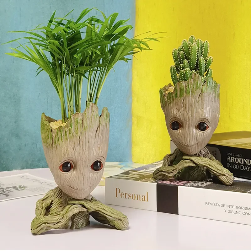 

Creative Miniature Groot Fairy Garden Decoration Flower Pots Succulent Flowerpots Desktop Decoration Ornaments Gifts Home Garden