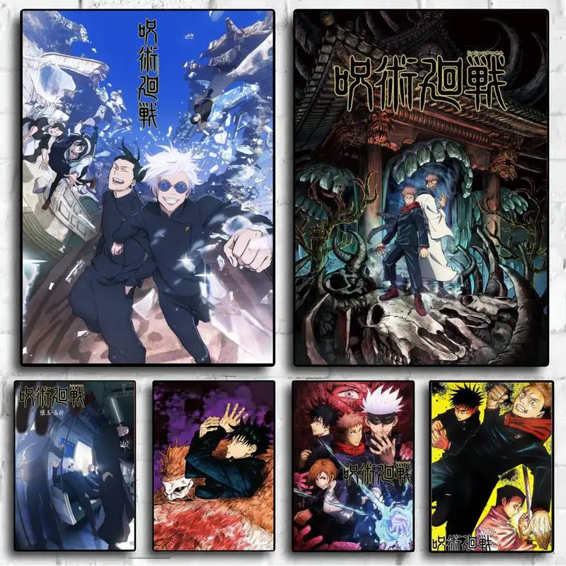 

Jujutsu Kaisen Anime POSTER Wall Pictures For Living Room Fall Decor Small