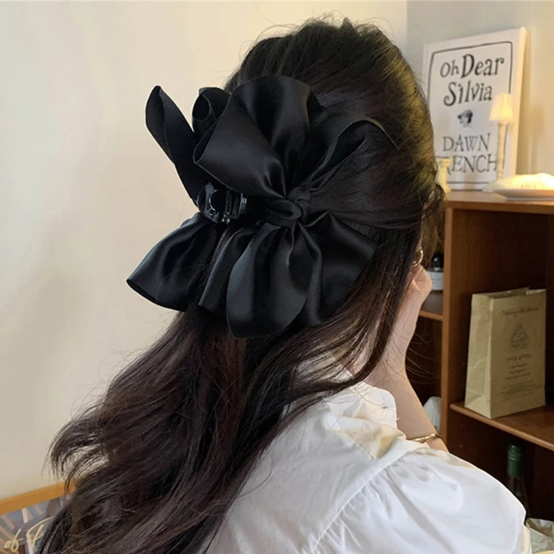 

Bows HairClaw Big Jaw Clip Big BowClaw Clip Bows Barrettes Bows Hair Clip HairBun Hairpin Ponytail ClawClip Shark Clip