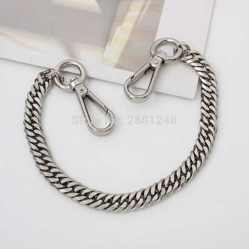 10mm Handle Accessory Bag with Gold Silver Metal Chain for Handbags Hardware Accessories Package Repair Metal Chain Purse Strap