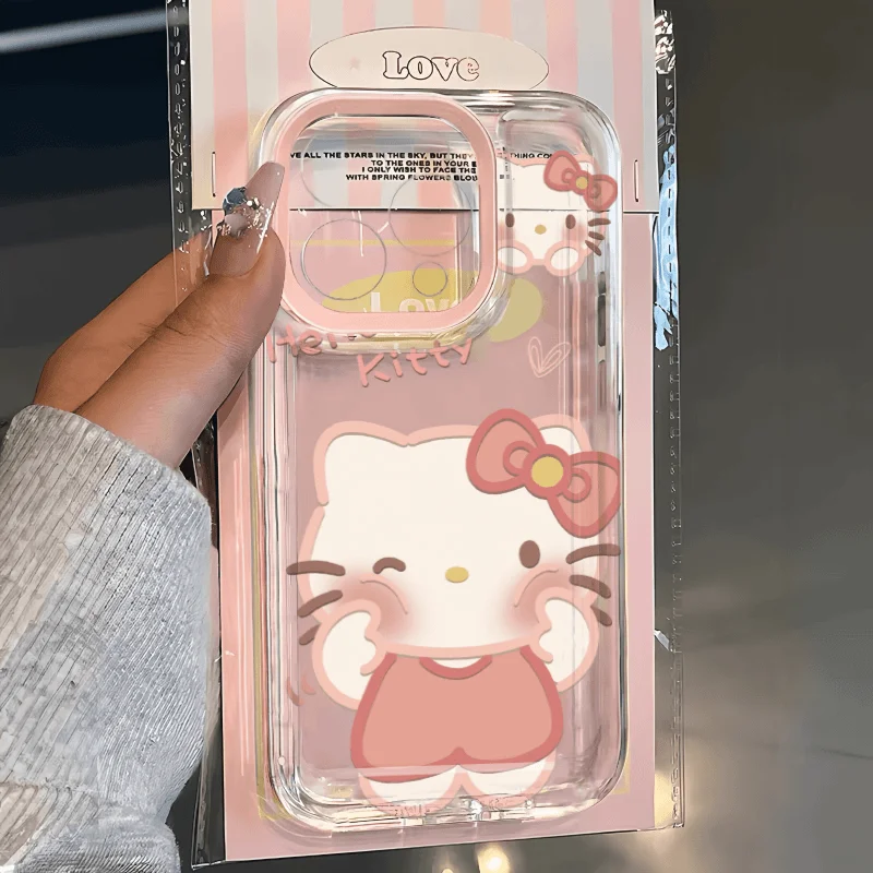 Мультяшный милый прозрачный космический чехол для телефона Hellos Kittys Xiaomi Redmi Note 8 9A