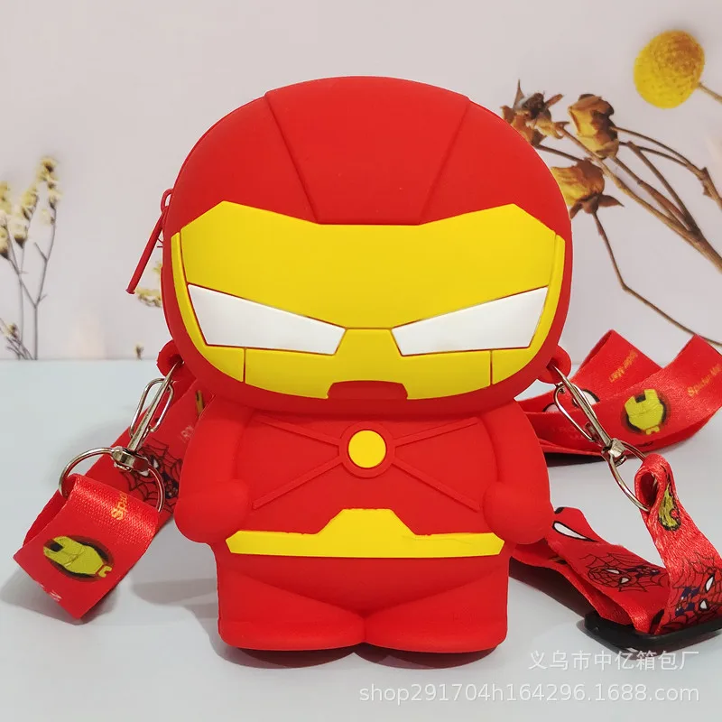 Disney 2023 New Avengers Children's Messenger Bag Spiderman Captain America Iron Man Coin Purse