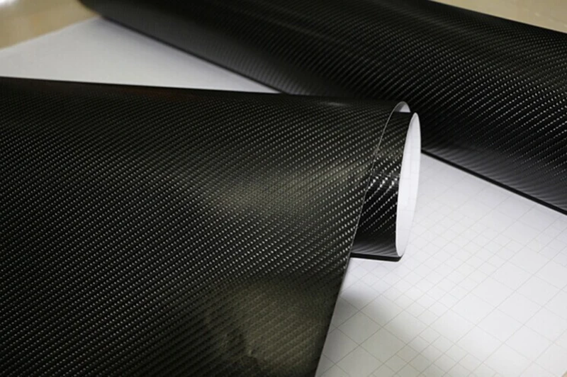 Wodoodporna naklejka samochodowa 200 mm x 152 4D z włókna węglowego do akcesoriów stylizacji całego nadwozia samochodu