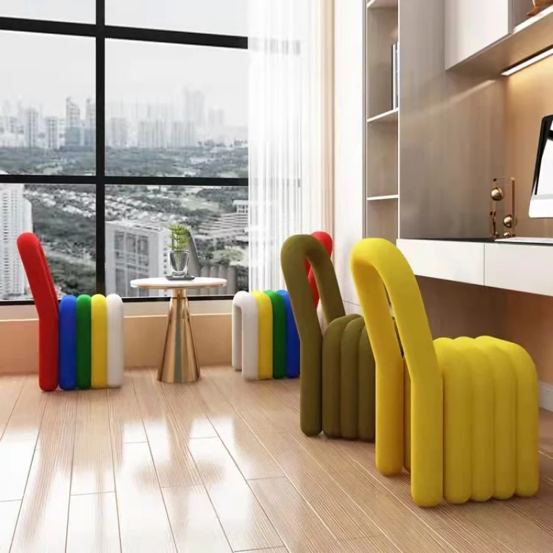 

Modern Simple and Comfortable Makeup Chair Backrest Restaurant Household Design Designer Chair