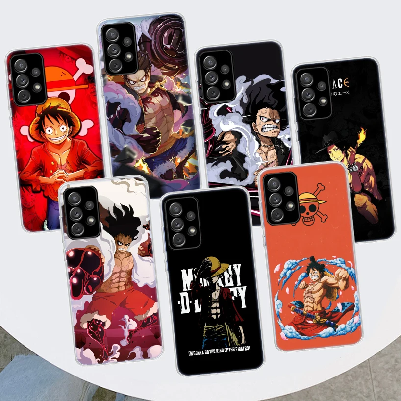 

Luffy One Piece Fashion Anime Phone Case For Samsung Galaxy A50 A70 Note 20 Ultra 10 Lite 9 8 A40 A30 A20E A10S A21S A6 A8 + A7