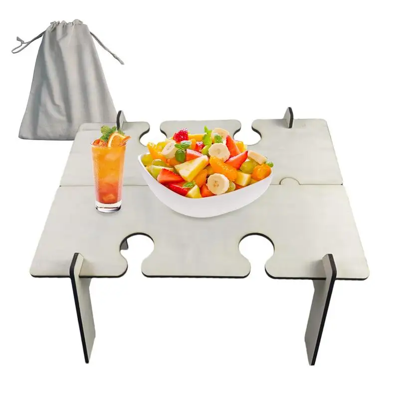 

Складной винный стол для пикника на открытом воздухе, семейный деревянный винный стол, пляжный стол для кемпинга, путешествий, искусственный стол для пикника, походов
