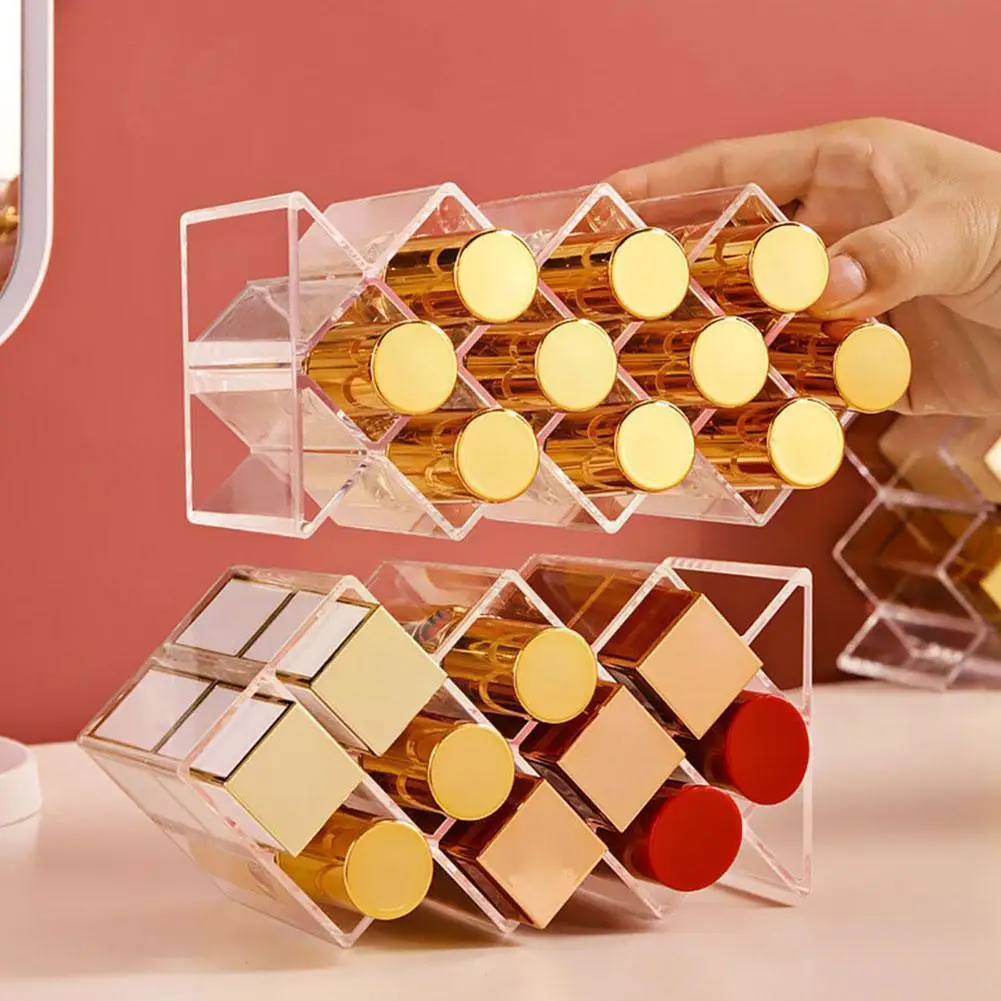 

Ящик для хранения губной помады, Настольный акриловый пылезащитный контейнер для хранения губ, коробка для косметики, губной помады, отделк...