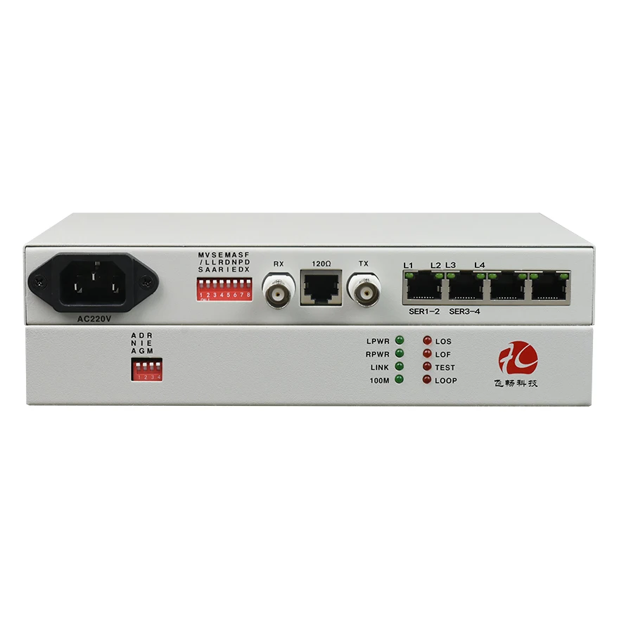 

E1 Ethernet 4ch RS232/422/485 to interface converter