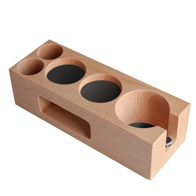 

Новый держатель для темпера для кофе, подставка с деревянным наполнителем, коврик для темпера эспрессо, подставка для фильтров, бариста