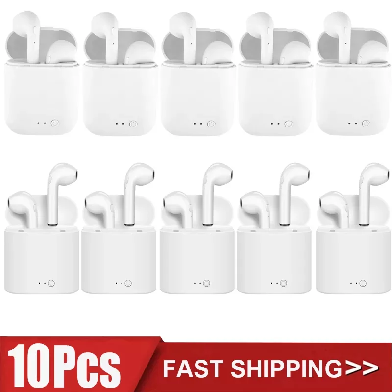 10Pcs i12 TWS Wireless Headphone i7s Bluetooth Earphone 5.0 Stereo Headset Mini Earbuds with Microphone for iPhone Android Phone