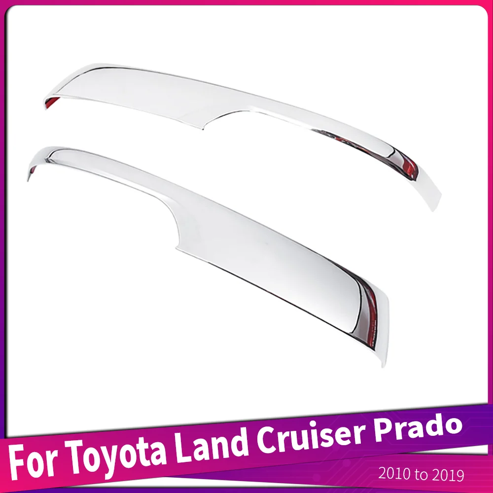 

For Toyota Land Cruiser Prado 2010 to 2019 ABS Chrome Rear Side View Rearview Mirror Trim Cover Auto Accessories