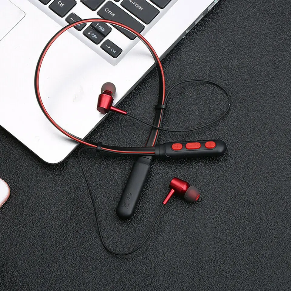 

B11 Hanging Neck Earphones Wireless Bluetooth V4.0 Handsfree In-Ear Headphones Clearer Voice Quality Multi-function