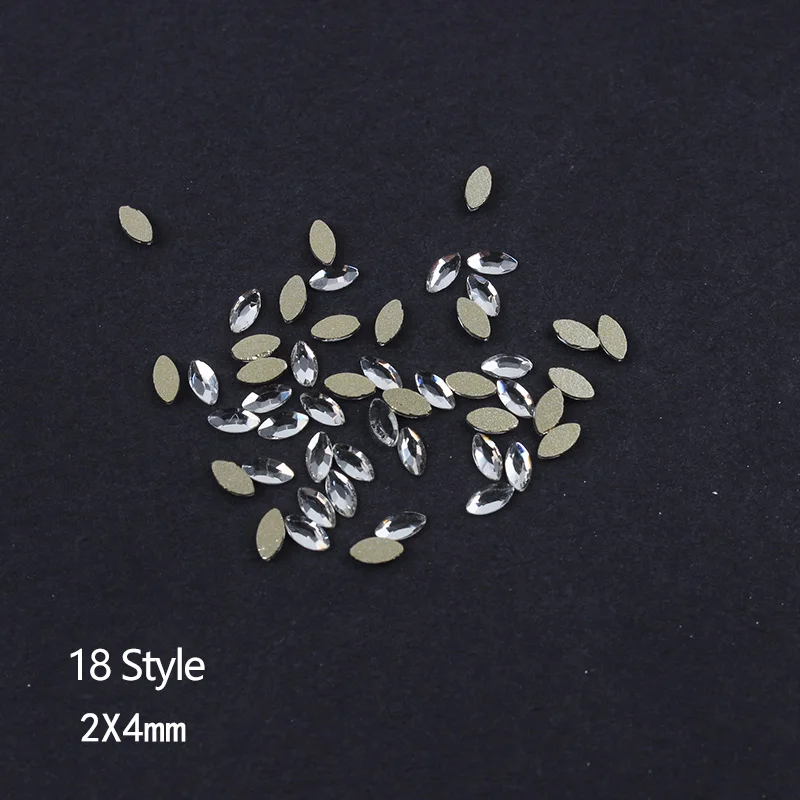 Серия Стразы для дизайна ногтей с плоским кристаллом основной модели