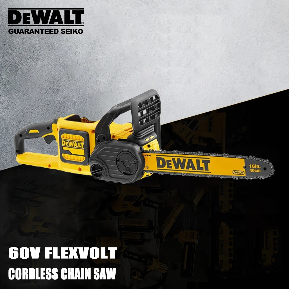 DeWALT FlexVolt 60v Cordless Chain Saw Rechargeable DCM575 16Inch 15m/s E-Clutch Automatic Oil Wood Cutting Univeral 54v Battery