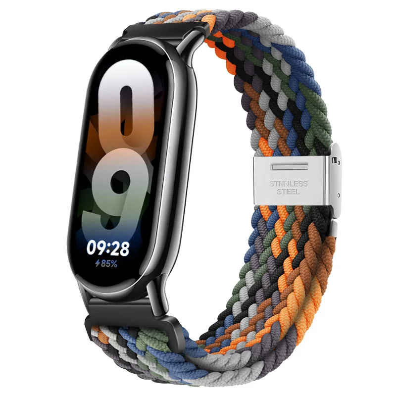 Nylon Watchband For Xiaomi Smart band 8 Strap Adjustable Sport wristband Belt For Mi band 8 Strap breathable Correa Bracelet