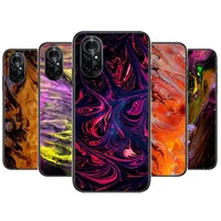art paintings clear phone case for huawei honor 20 10 9 8a 7 5t x pro lite 5g black etui coque hoesjes comic fash design