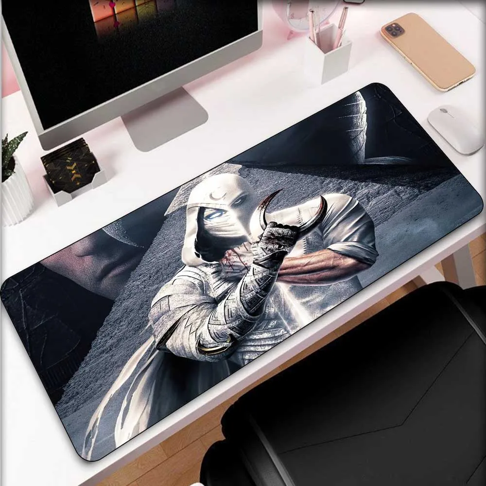 

Moon Knight Mouse Pad Desk Pad Black Gaming Mouse Pad Carpet Rubber 40*90cm Keyboard Mouse Pad XXL Room Decoration Gaming Desks
