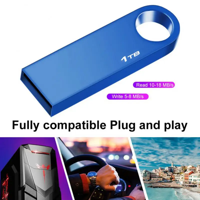 

Aluminum Alloy Memory Stick Portable Waterproof Memory Flash Drive Metal Flash Disk Office Accessories Plug And Play Stable