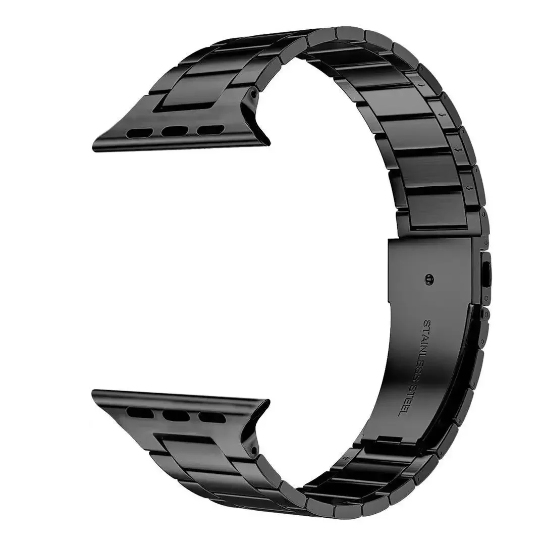 Фото Металлический ремешок из нержавеющей стали для Apple Watch Band Ultra 3 49 мм 11 10 42 мм 46 мм 9 8 7 45/41 мм 6 5 4 SE 44/40 мм Ультратонкий браслет №2