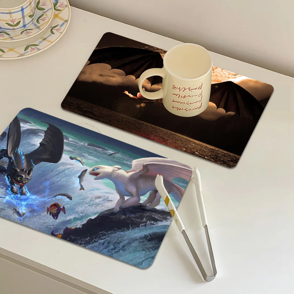 Кофейный коврик с надписью How To T-Train Your D-Dragon